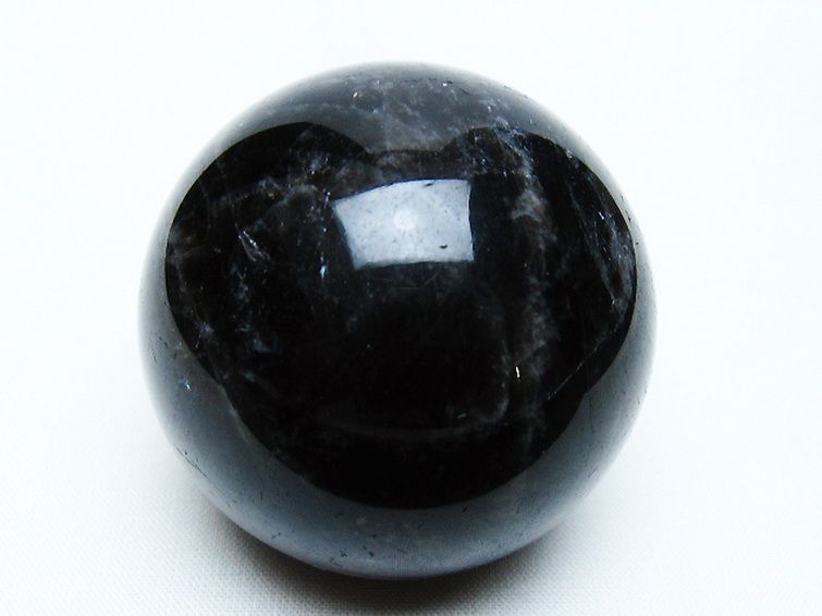 モリオン 純天然 黒水晶 丸玉 51mm [t643-5233] 1枚目