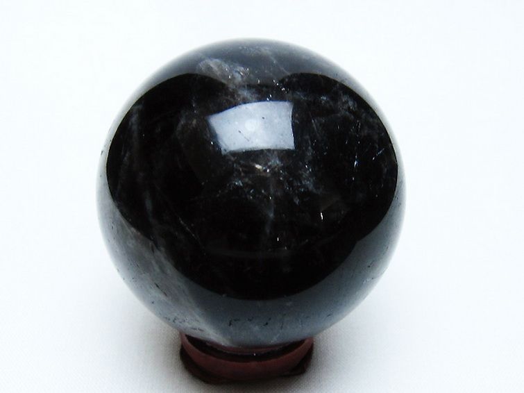 モリオン 純天然 黒水晶 丸玉 51mm [t643-5233] 3枚目