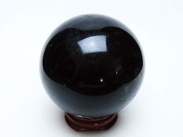 モリオン 純天然 黒水晶 丸玉 61mm [t643-5235] 3枚目