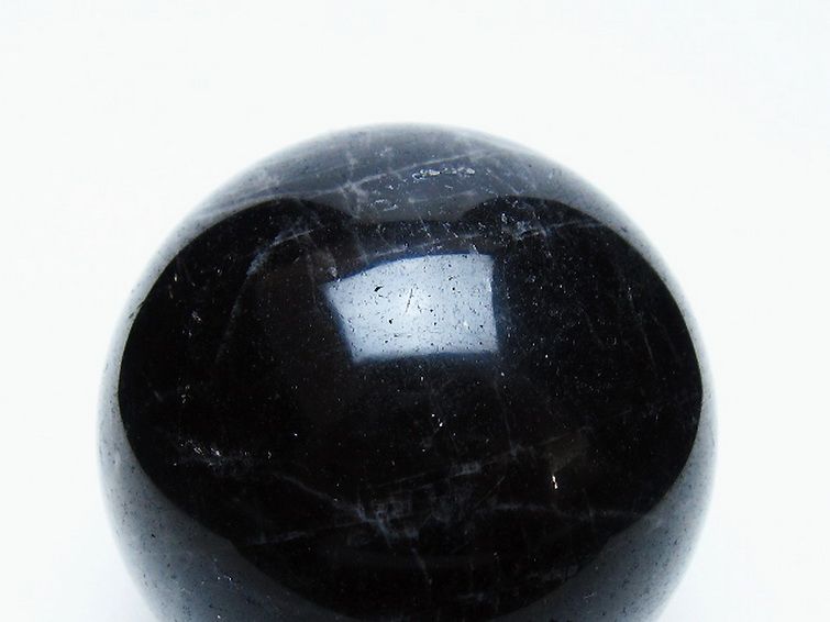 モリオン 純天然 黒水晶 丸玉 63mm [t643-5237] 2枚目