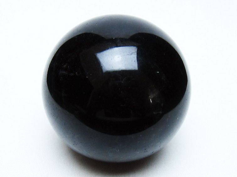 モリオン 純天然 黒水晶 丸玉 65mm [t643-5239] 1枚目