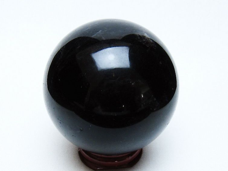 モリオン 純天然 黒水晶 丸玉 65mm [t643-5239] 3枚目