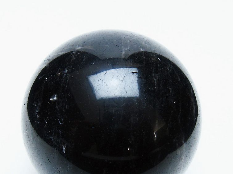 モリオン 純天然 黒水晶 丸玉 67mm [t643-5245] 2枚目