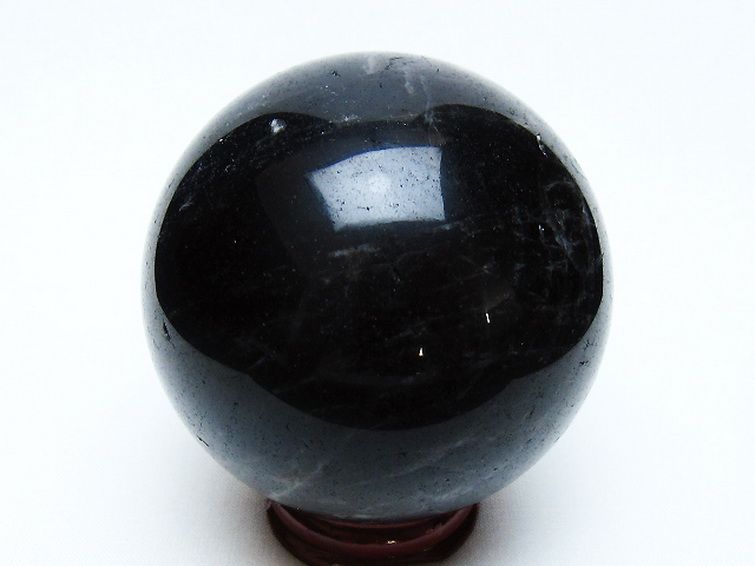 モリオン 純天然 黒水晶 丸玉 67mm [t643-5245] 3枚目