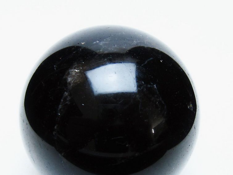モリオン 純天然 黒水晶 丸玉 70mm [t643-5246] 2枚目