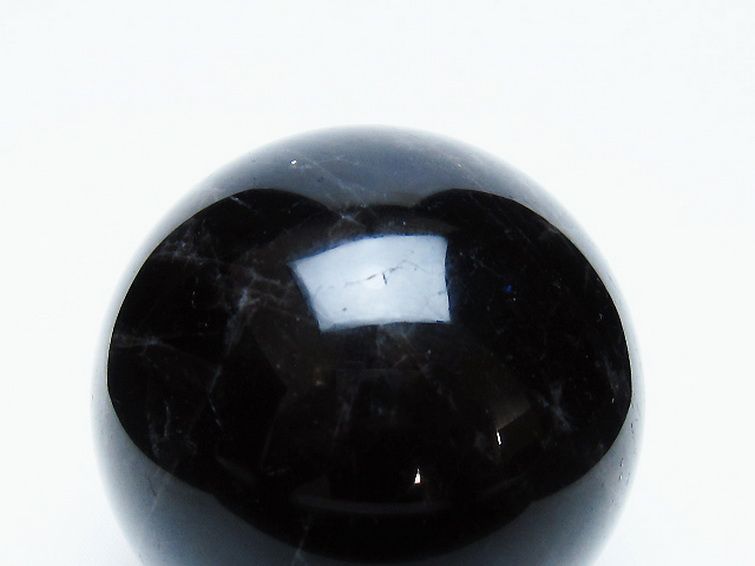 モリオン 純天然 黒水晶 丸玉 70mm [t643-5247] 2枚目