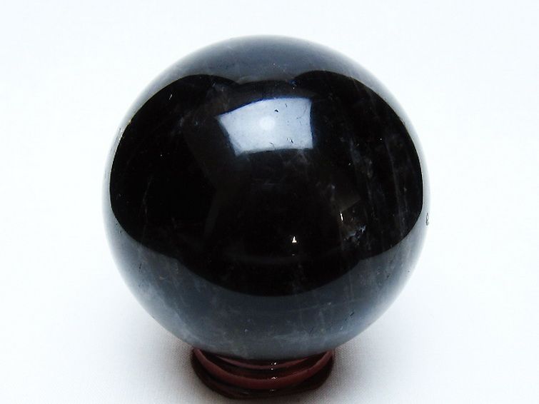モリオン 純天然 黒水晶 丸玉 70mm [t643-5247] 3枚目