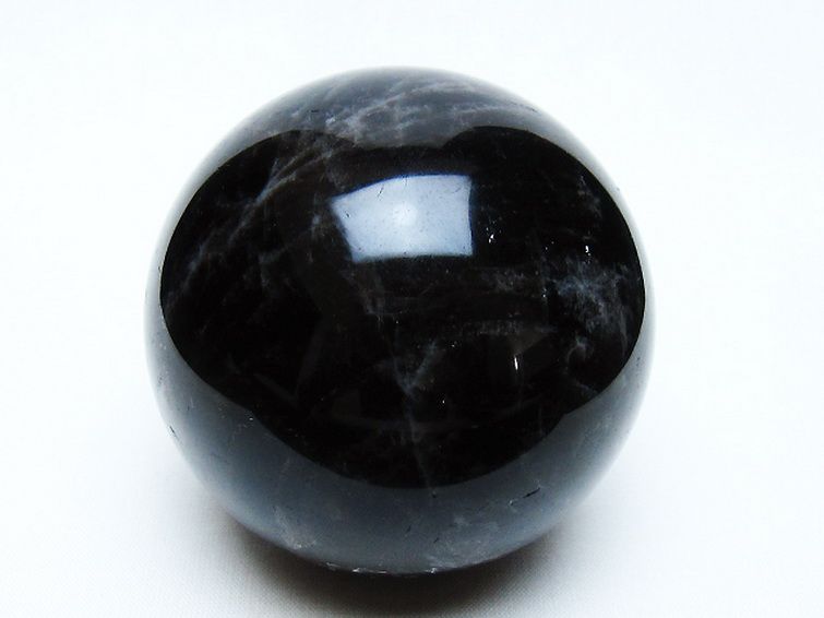 モリオン 純天然 黒水晶 丸玉 71mm [t643-5251] 1枚目