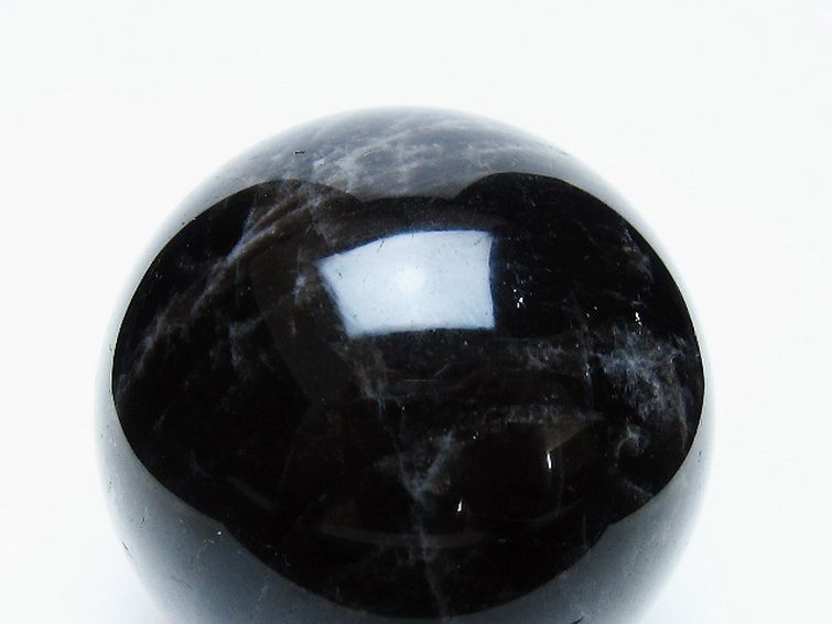 モリオン 純天然 黒水晶 丸玉 71mm [t643-5251] 2枚目