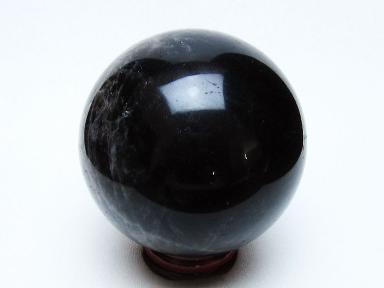 モリオン 純天然 黒水晶 丸玉 72mm [t643-5253] 3枚目