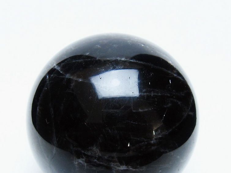モリオン 純天然 黒水晶 丸玉 77mm [t643-5254] 2枚目