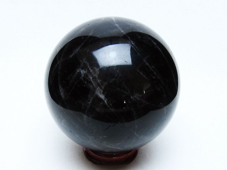 モリオン 純天然 黒水晶 丸玉 77mm [t643-5254] 3枚目