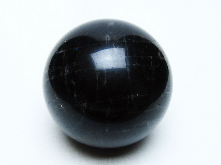 モリオン 純天然 黒水晶 丸玉 54mm [t643-5265] 1枚目
