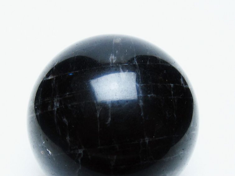 モリオン 純天然 黒水晶 丸玉 54mm [t643-5265] 2枚目