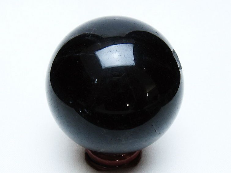 モリオン 純天然 黒水晶 丸玉 52mm [t643-5269] 3枚目