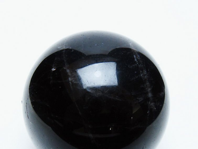 モリオン 純天然 黒水晶 丸玉 54mm [t643-5270] 2枚目