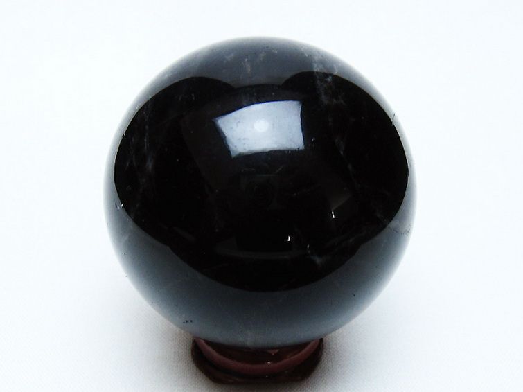 モリオン 純天然 黒水晶 丸玉 51mm [t643-5271] 3枚目