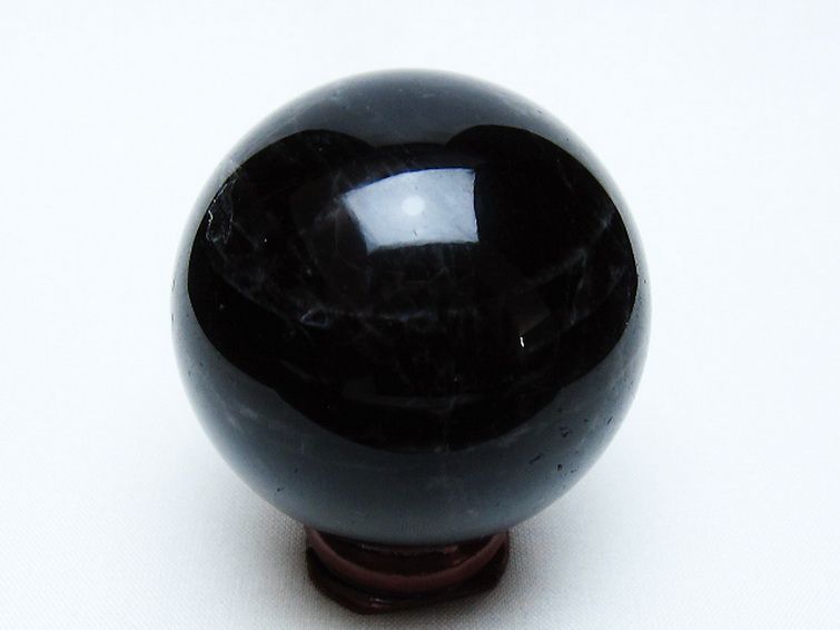 モリオン 純天然 黒水晶 丸玉 50mm [t643-5272] 3枚目