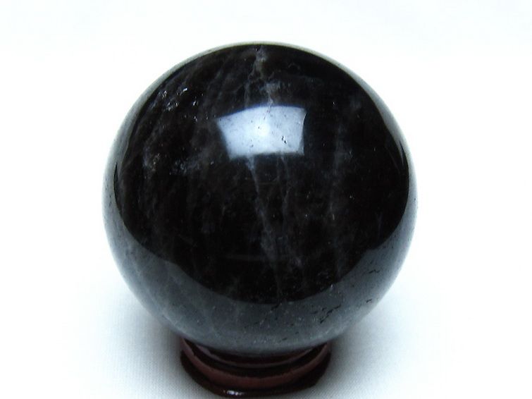 モリオン 純天然 黒水晶 丸玉 63mm [t643-5342] 3枚目