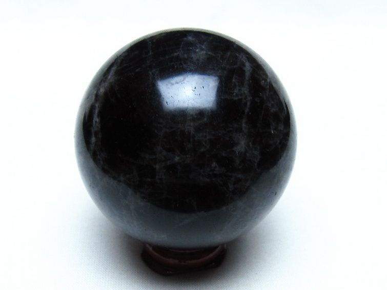 モリオン 純天然 黒水晶 丸玉 57mm [t643-5363] 3枚目
