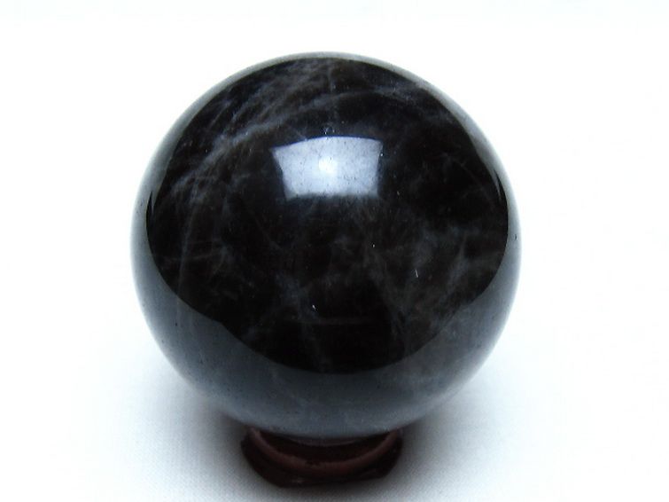 モリオン 純天然 黒水晶 丸玉 53mm [t643-5376] 3枚目