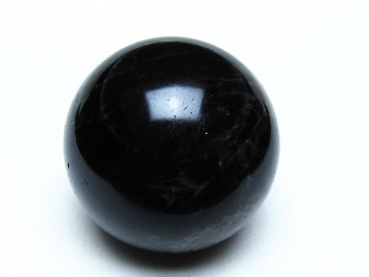 モリオン 純天然 黒水晶 丸玉 53mm [t643-5380] 1枚目
