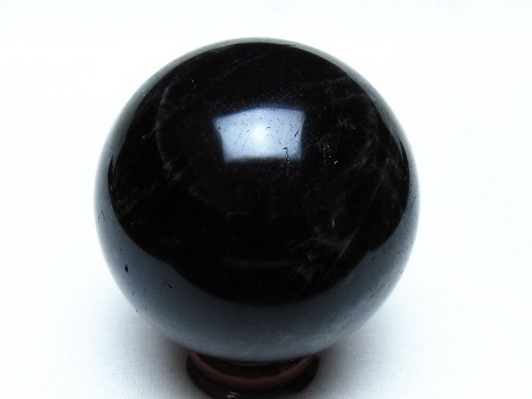 モリオン 純天然 黒水晶 丸玉 53mm [t643-5380] 3枚目