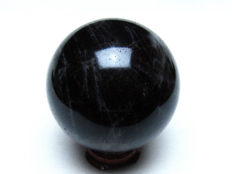 モリオン 純天然 黒水晶 丸玉 53mm [t643-5381] 3枚目