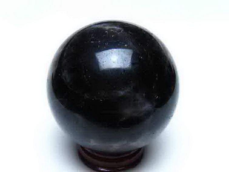 モリオン 純天然 黒水晶 丸玉 61mm [t643-5422] 3枚目