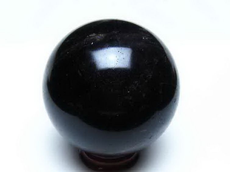 モリオン 純天然 黒水晶 丸玉 70mm [t643-5457] 3枚目