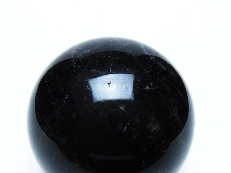 モリオン 純天然 黒水晶 丸玉 55mm [t643-5514] 2枚目