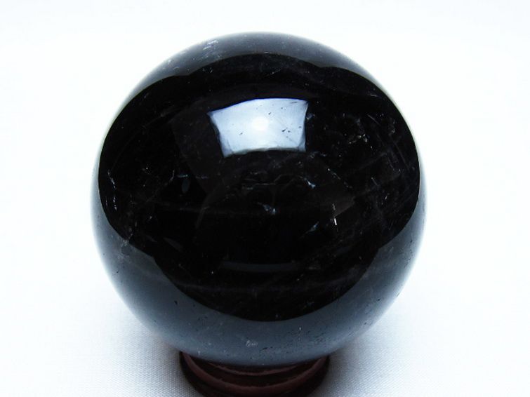 モリオン 純天然 黒水晶 丸玉 68mm [t643-5533] 3枚目