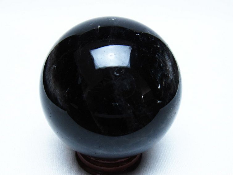 モリオン 純天然 黒水晶 丸玉 66mm [t643-5534] 3枚目