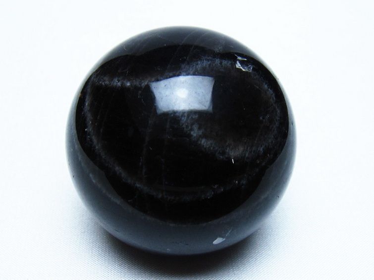 モリオン 純天然 黒水晶 丸玉 60mm [t643-5538] 1枚目