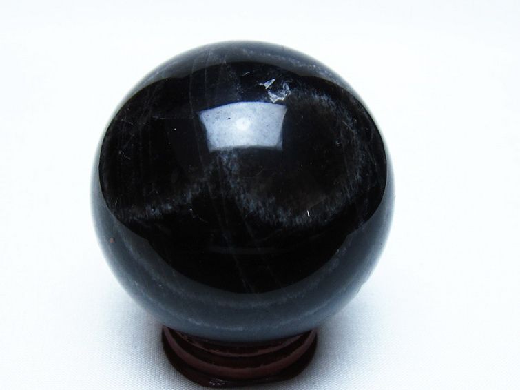 モリオン 純天然 黒水晶 丸玉 60mm [t643-5538] 3枚目