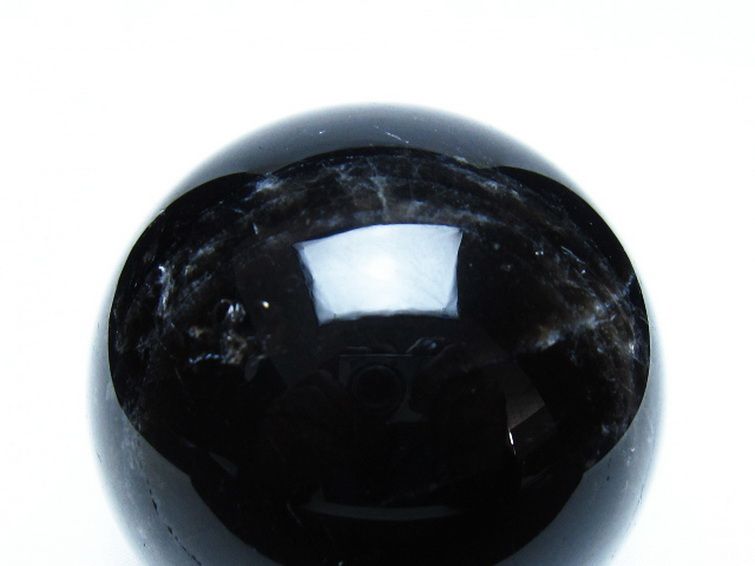 モリオン 純天然 黒水晶 丸玉 65mm [t643-5541] 2枚目