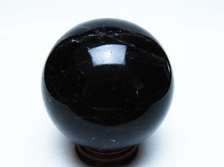 モリオン 純天然 黒水晶 丸玉 66mm [t643-5542] 3枚目