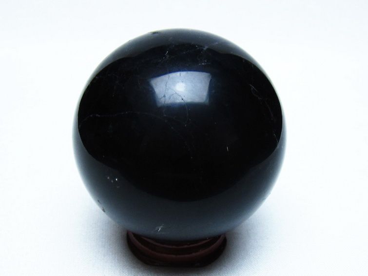 モリオン 純天然 黒水晶 丸玉 66mm [t643-5544] 3枚目
