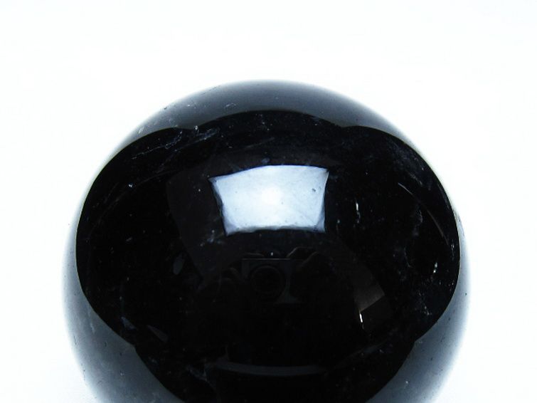 モリオン 純天然 黒水晶 丸玉 70mm [t643-5546] 2枚目