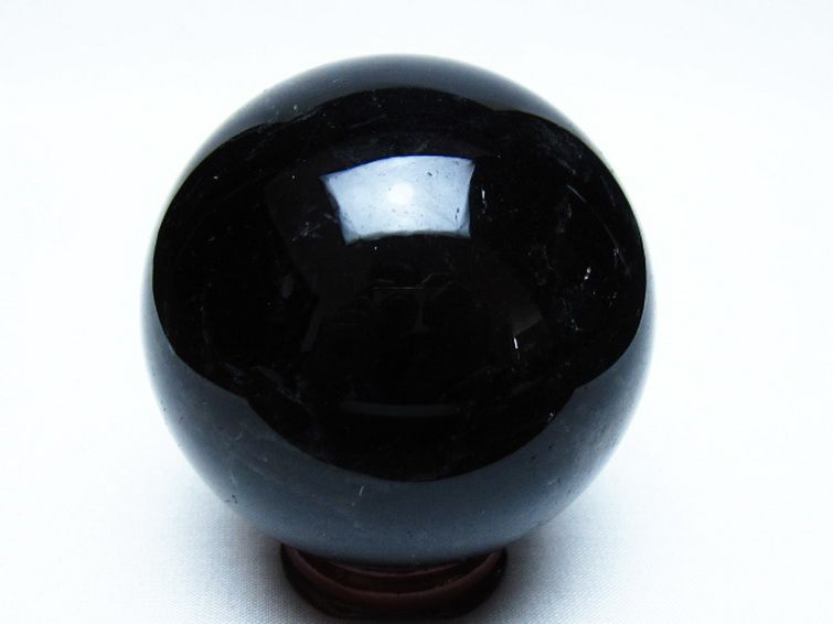 モリオン 純天然 黒水晶 丸玉 70mm [t643-5546] 3枚目