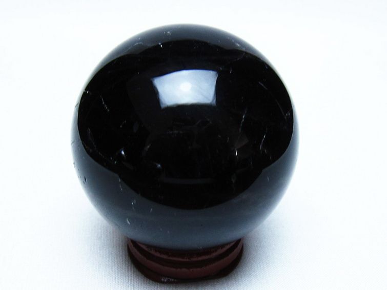 モリオン 純天然 黒水晶 丸玉 60mm [t643-5564] 3枚目