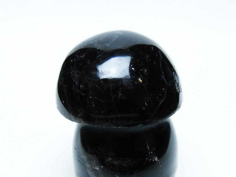 モリオン 純天然 黒水晶 きのこ 置物[T653-4103] 2枚目