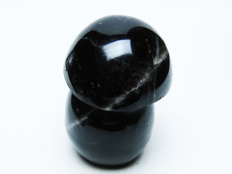 モリオン 純天然 黒水晶 きのこ 置物[T653-4103] 3枚目