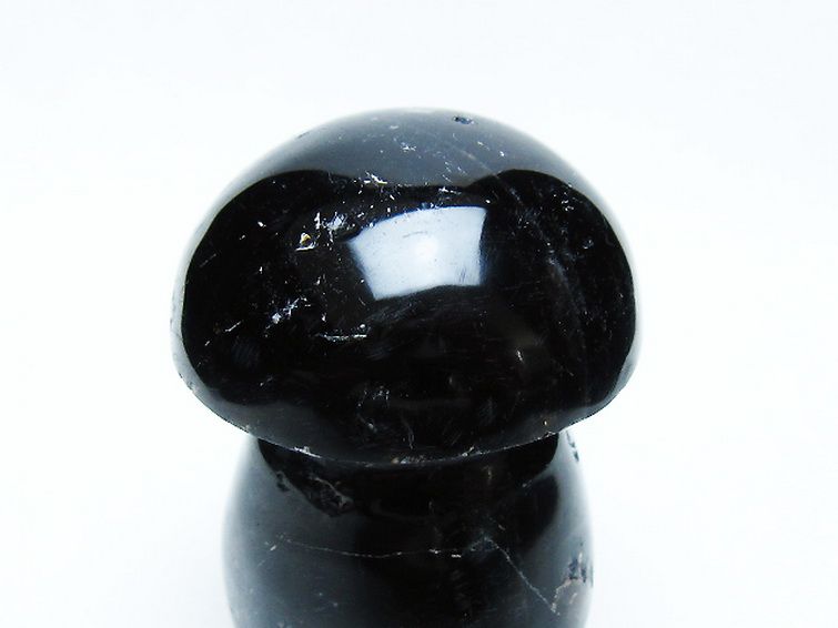 モリオン 純天然 黒水晶 きのこ 置物[T653-4165] 2枚目