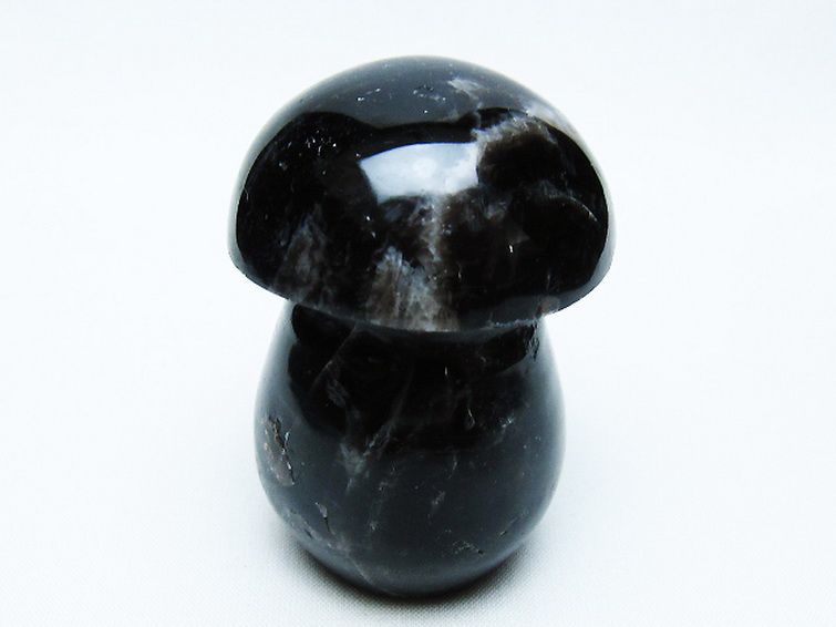 モリオン 純天然 黒水晶 きのこ 置物[T653-4165] 3枚目