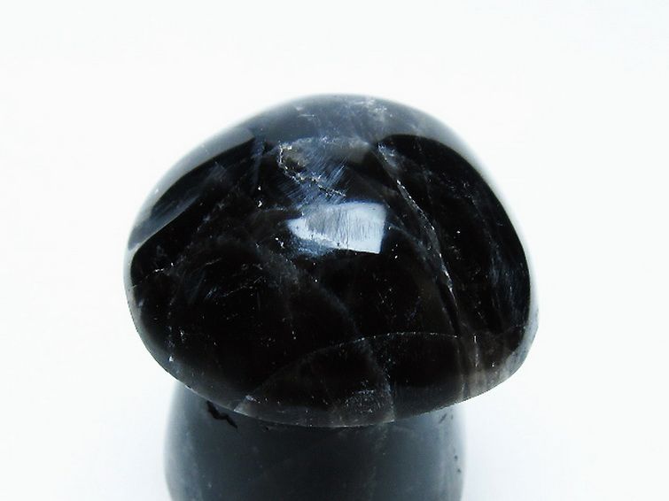 モリオン 純天然 黒水晶 きのこ 置物[T653-4182] 2枚目