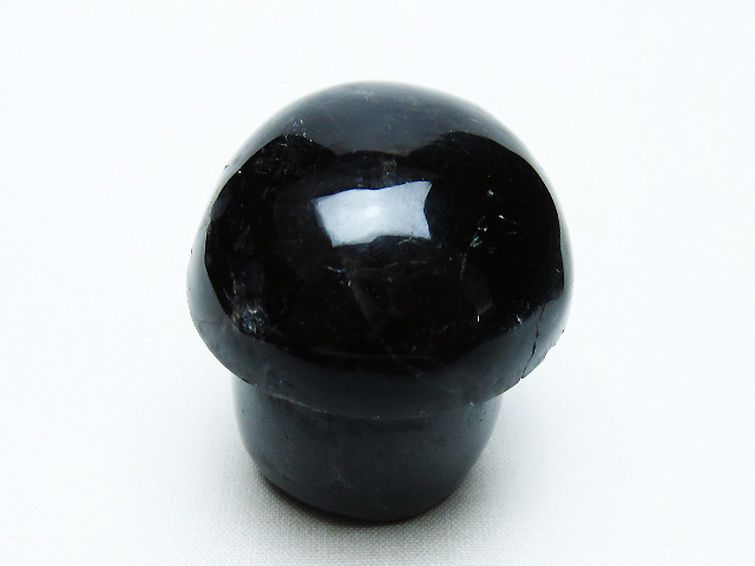 モリオン 純天然 黒水晶 きのこ 置物[T653-4219] 3枚目