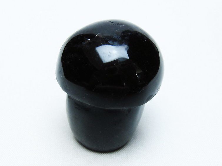モリオン 純天然 黒水晶 きのこ 置物[T653-4224] 3枚目
