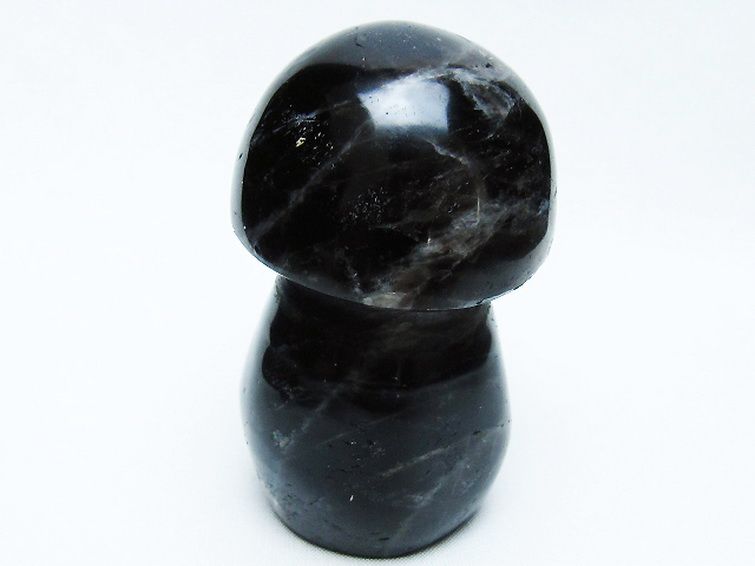 モリオン 純天然 黒水晶 きのこ 置物 [t653-4265] 3枚目