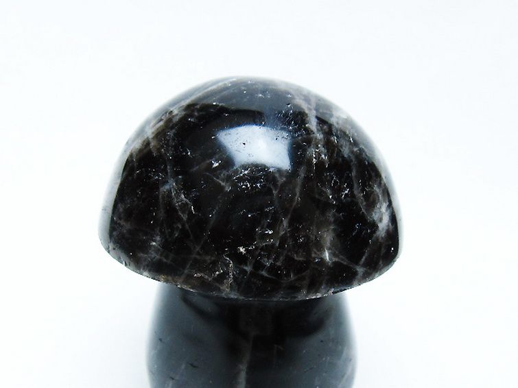 モリオン 純天然 黒水晶 きのこ 置物 [t653-4273] 2枚目